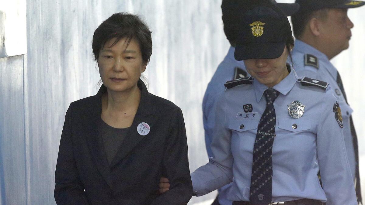 Prosecutors have demanded a 30-year prison term for Park Geun-hye, who was charged with bribery, abuse of power and other crimes in a landmark corruption case that marked a stunning fall from grace for South Korea's first female leader.