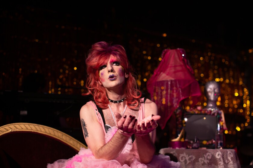 Jeremy Wilson in Diversionary Theatre's "Hedwig and the Angry Inch."