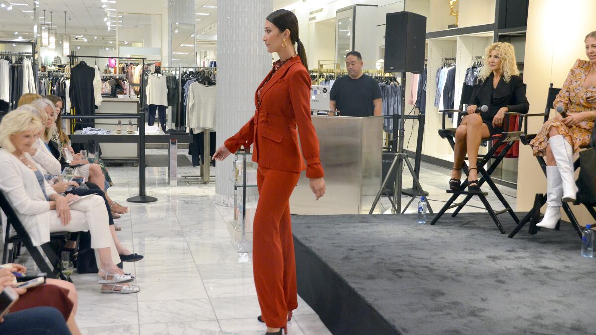 This outfit by Cinq a Sept was a hit during StyleWeekOC's 2019 fashion event at Fashion Island.