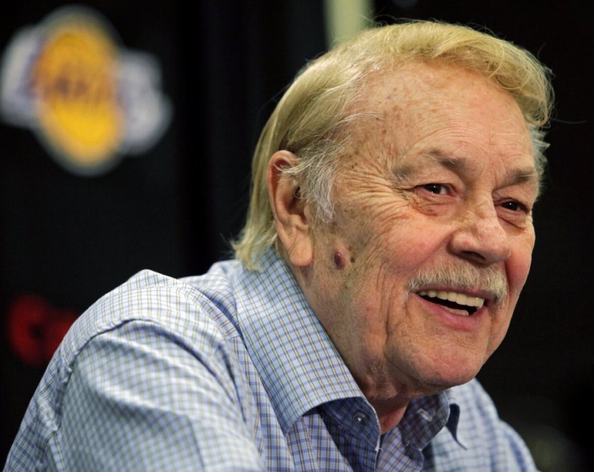 Longtime Lakers owner Jerry Buss died Monday.