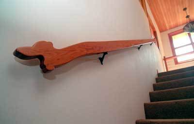 dog-shaped stairway rail