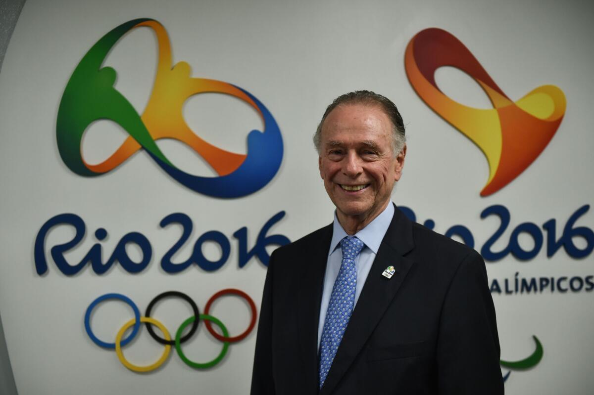 Carlos Nuzman, president of Rio 2016, poses for a photo Aug. 4 at the headquarters of Rio de Janeiro's Olympic organizing committee