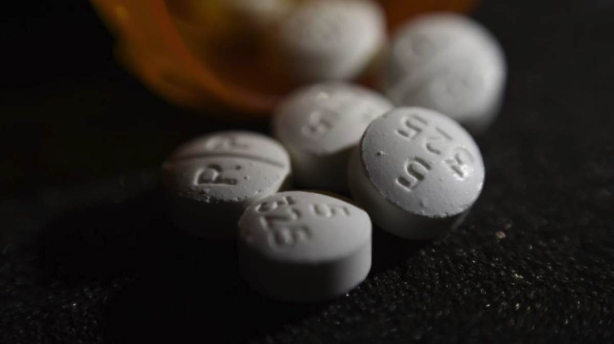 Tabletas del opioide oxycodone-acetaminophen.