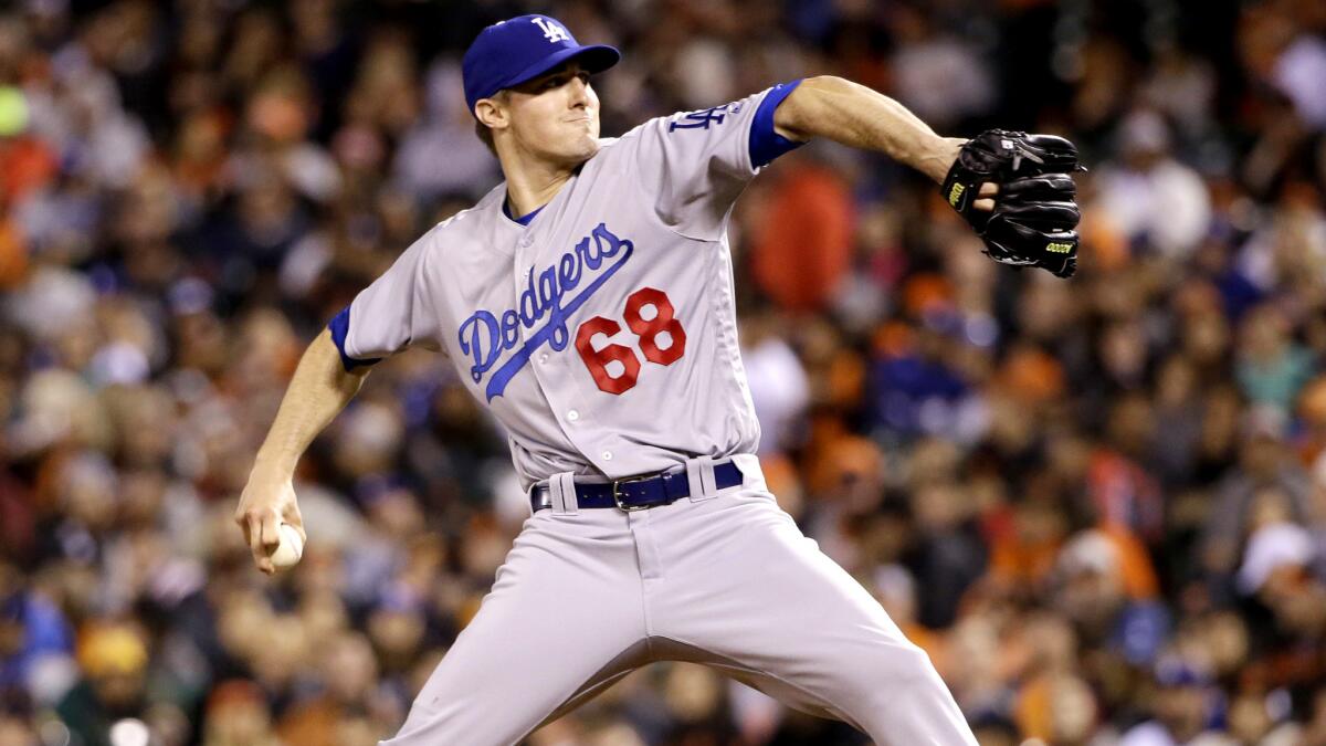 Dodgers starter Ross Stripling pitched 7 1/3 innings of no-hit ball against the Giants on Friday night in his major leauge debut.