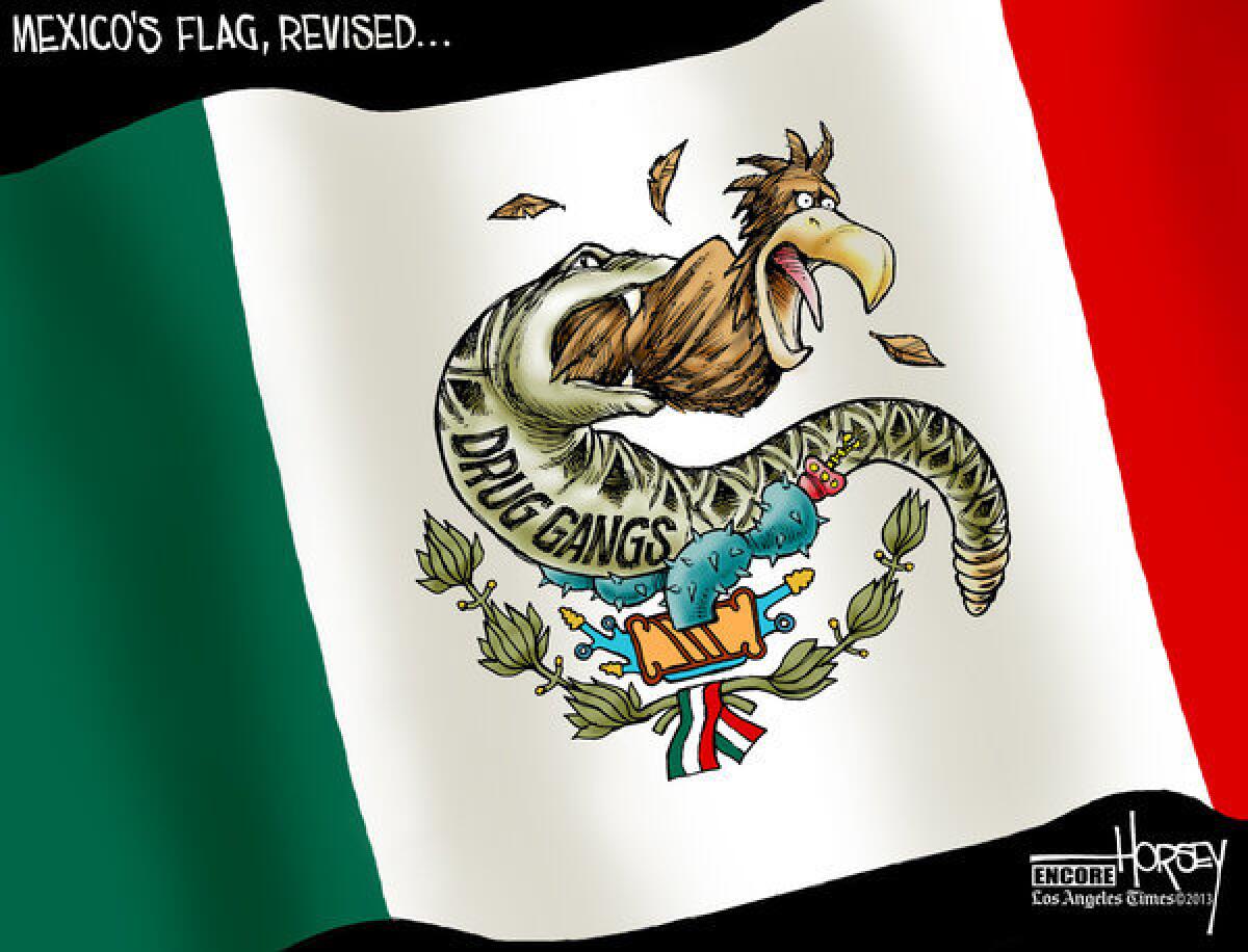 Mexico is locked in a seemingly endless war with drug cartels, as this Horsey cartoon from 2010 attests.