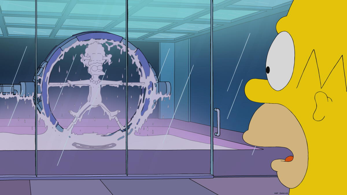 Homor Simpson Lab The Simpsons scare up tributes in Emmy-nominated episode - Los Angeles ...