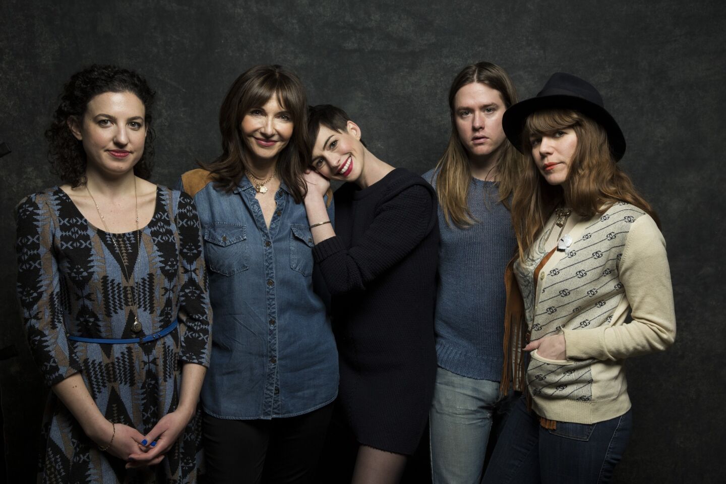 Kate Barker-Froyland, actresses Mary Steenburgen and Anne Hathaway, Jonathan Price and Jenny Lewis
