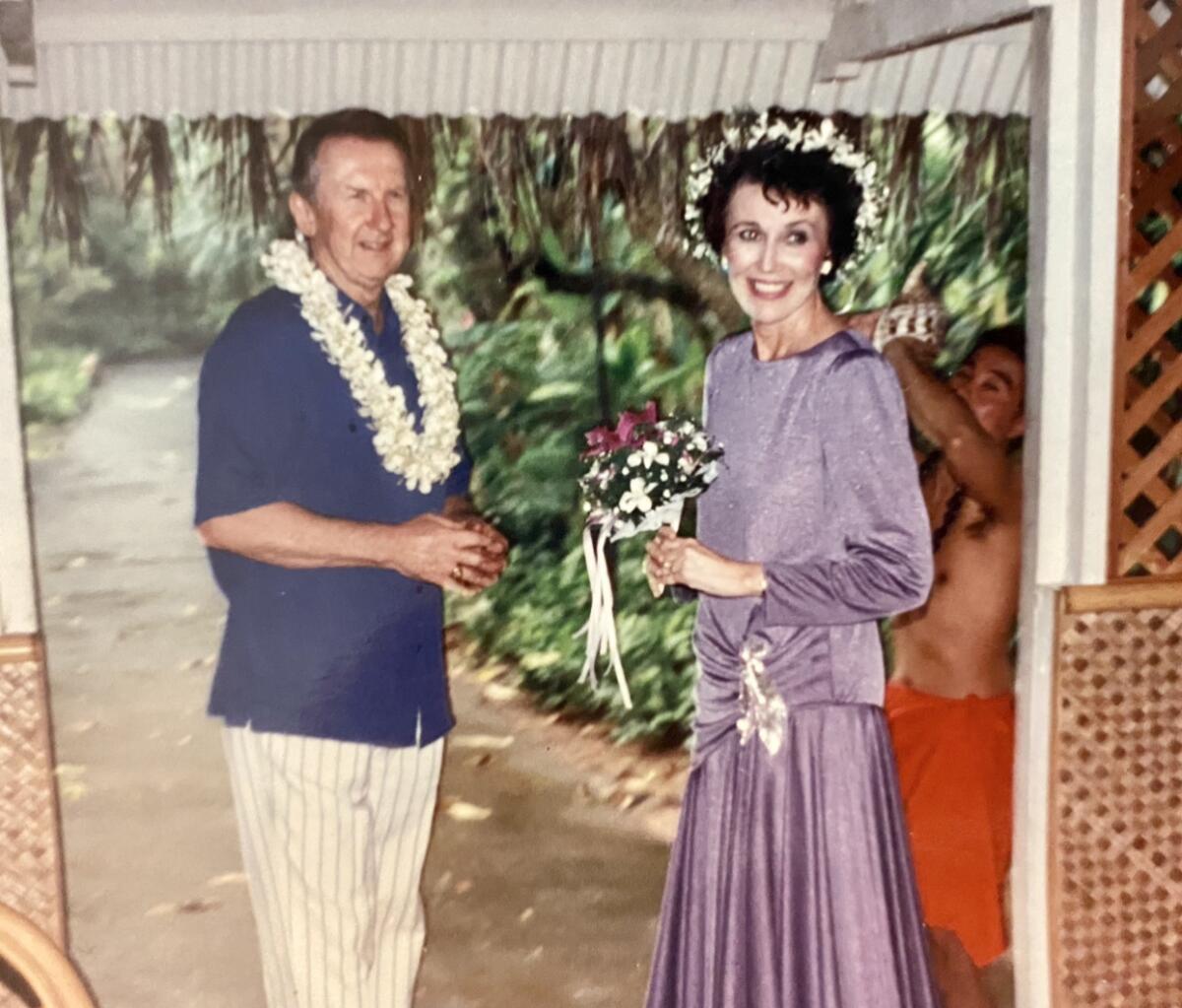 Frank and Jean McGrath at their 1980 wedding.