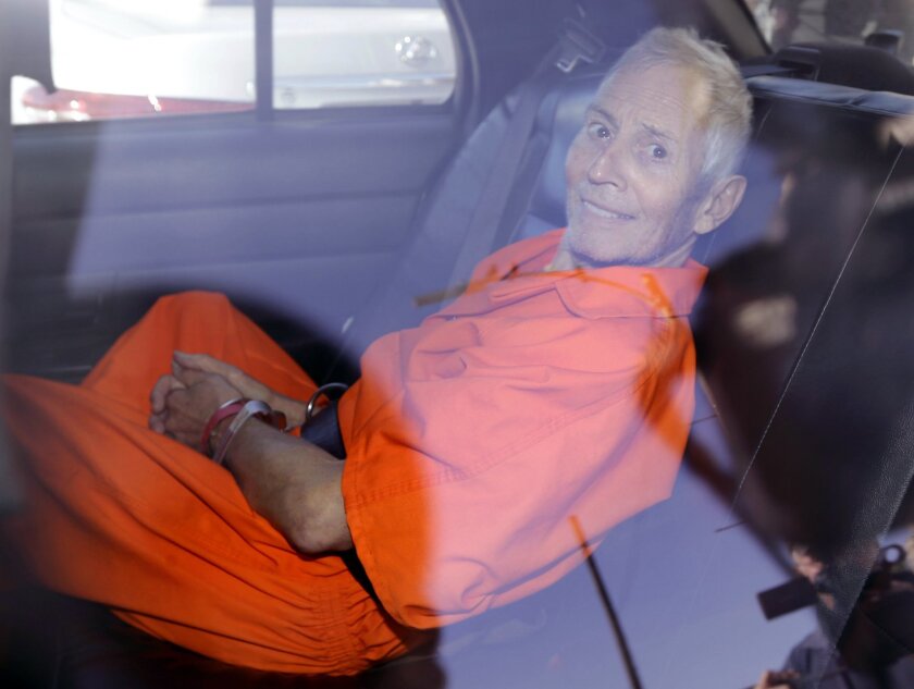 Robert Durst in March 2015 after his arraignment in a federal weapons case in New Orleans.