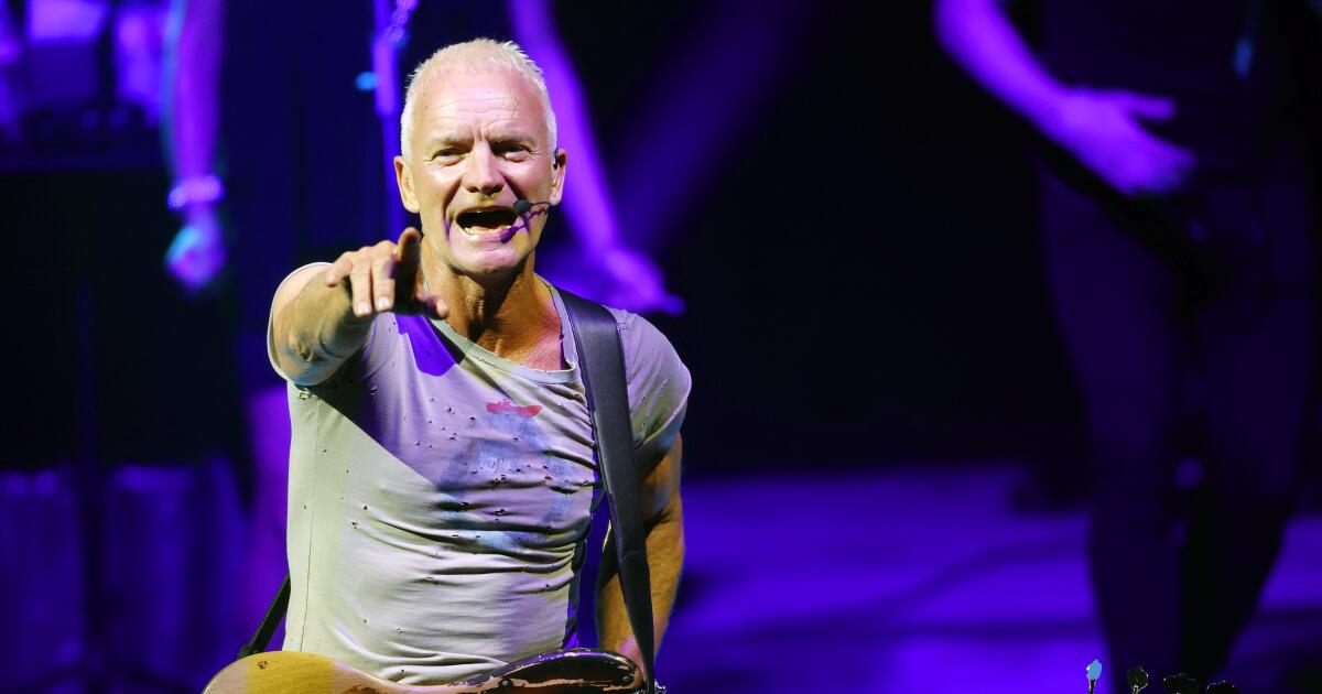 Review:Sting’s San Diego concert an arresting, full-circle family ...