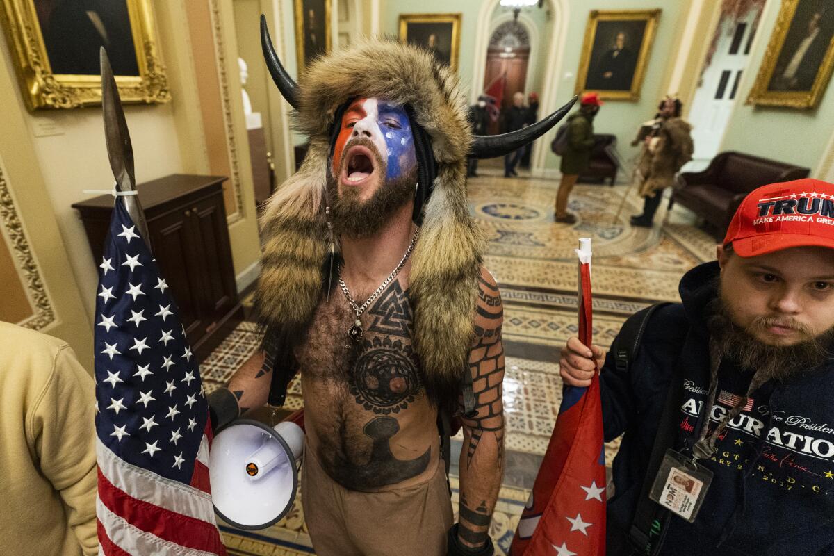 Trump supporters inside the U.S Capitol on Jan. 6, 2021