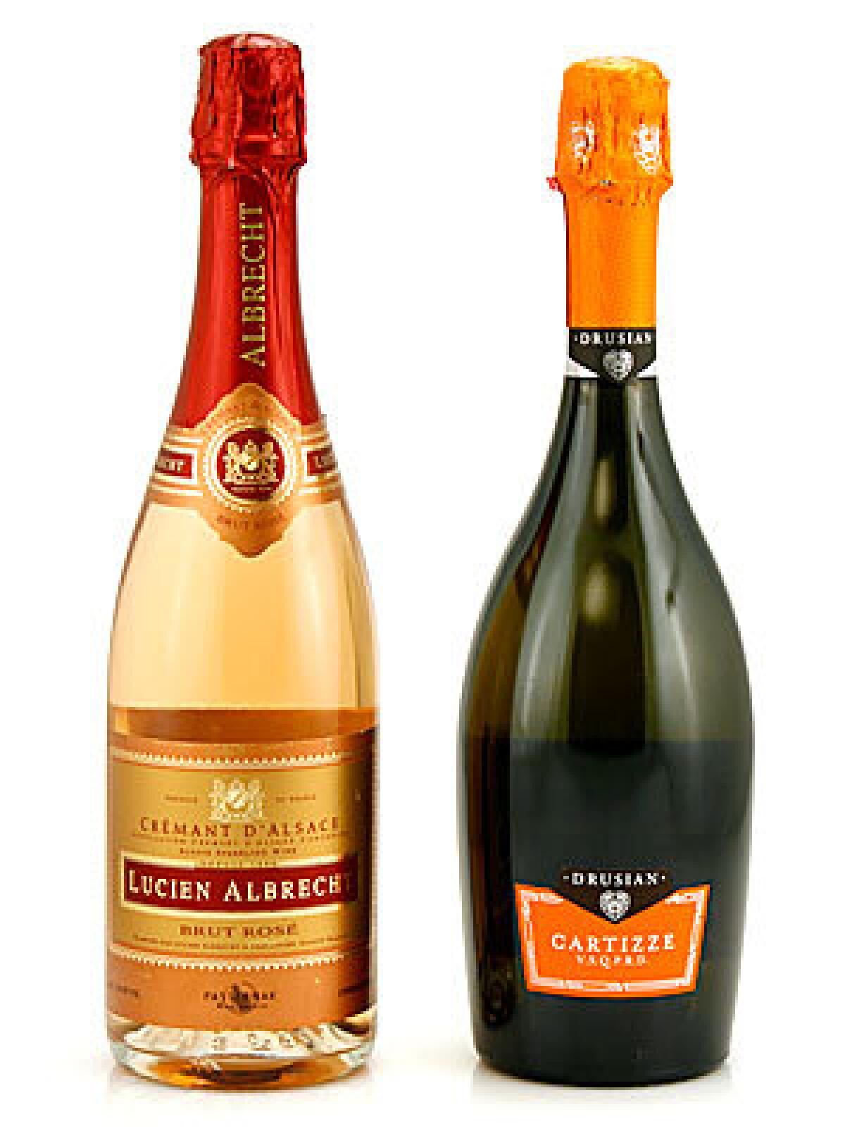 COOKING TOGETHER: Licien Albrech's Cremant D' Alsace (left) and Drusian's Cartizze VSQPRD.
