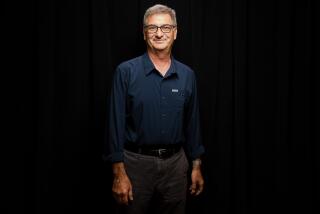 Los Angeles, CA - April 21: Edward Humes in the Los Angeles Times Portrait Studio at the Festival of Books in Los Angeles, CA, Sunday, April 21, 2024. (Myung J. Chun / Los Angeles Times)