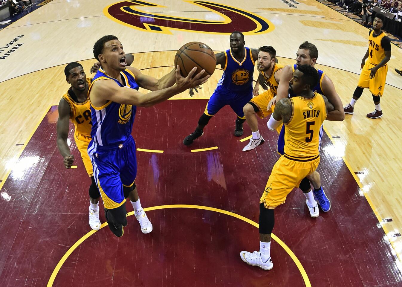 Tristan Thompson, Stephen Curry