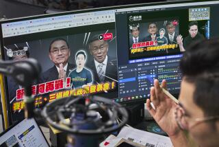 李易修, also known as History Bro, a Taiwanese political influencer, during a livestream. Taipei, Taiwan December 28th, 2023 Photograph by An Rong Xu for The Los Angeles Times