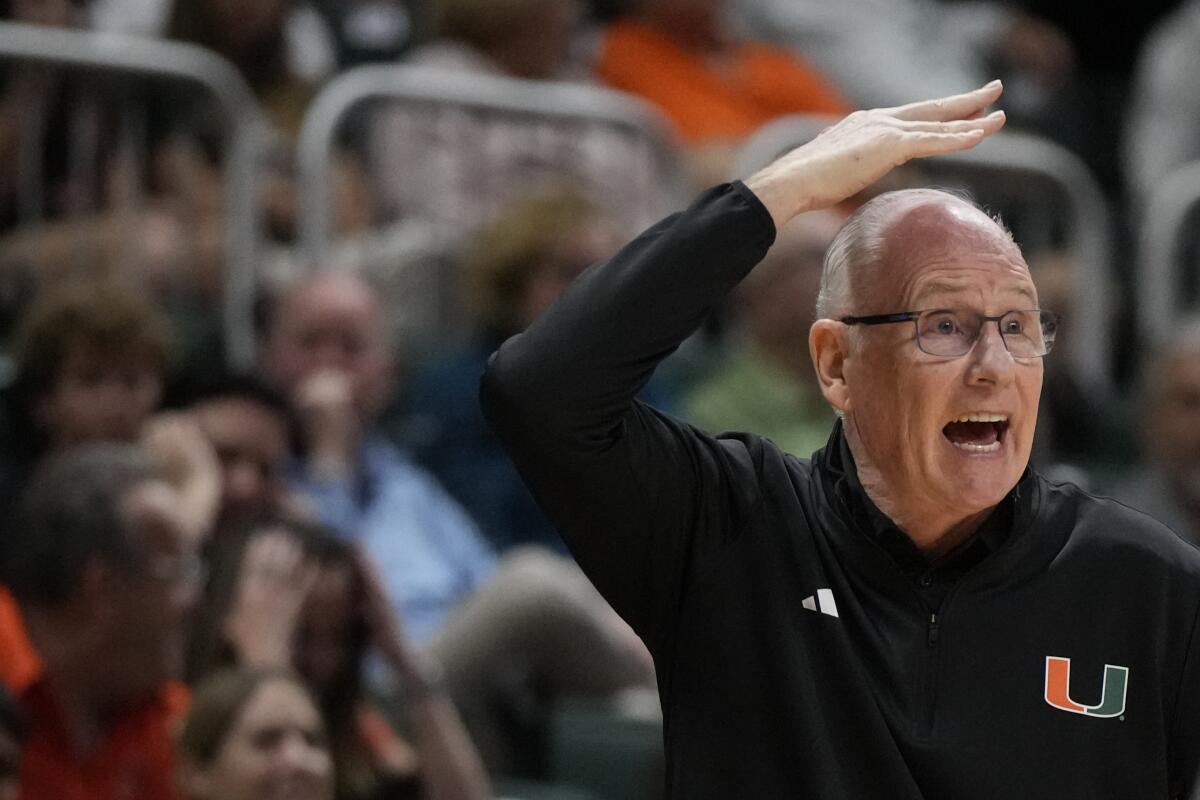 Another Final Four banner awaits Miami's Jim Larrañaga, who is not slowing  down - The San Diego Union-Tribune