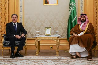 U.S. Secretary of State Antony J. Blinken meets Saudi Crown Prince Mohammed bin Salman