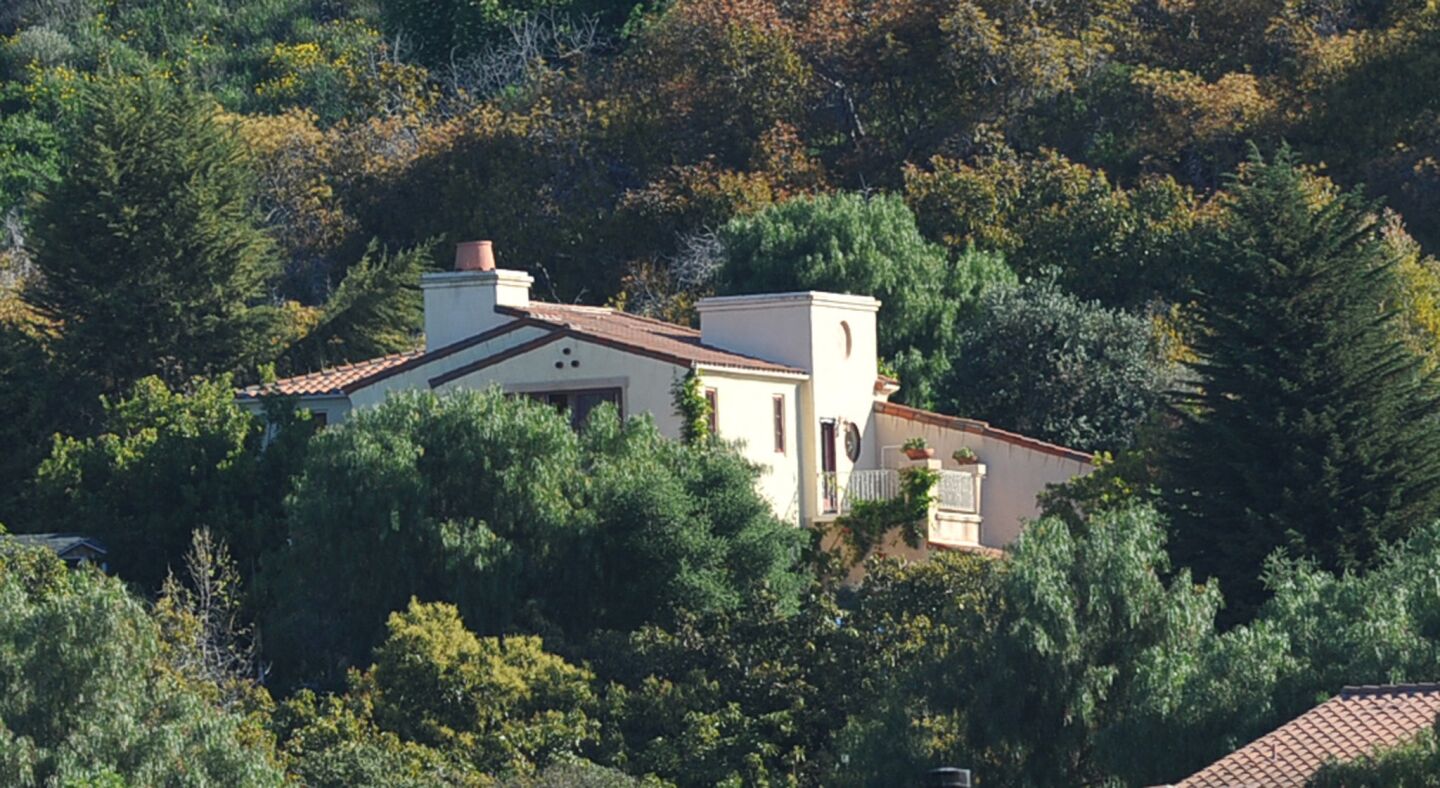 The home of Dr. Weidong Henry Han on Greenhill Way in an unincorporated area between Santa Barbara and Goleta.