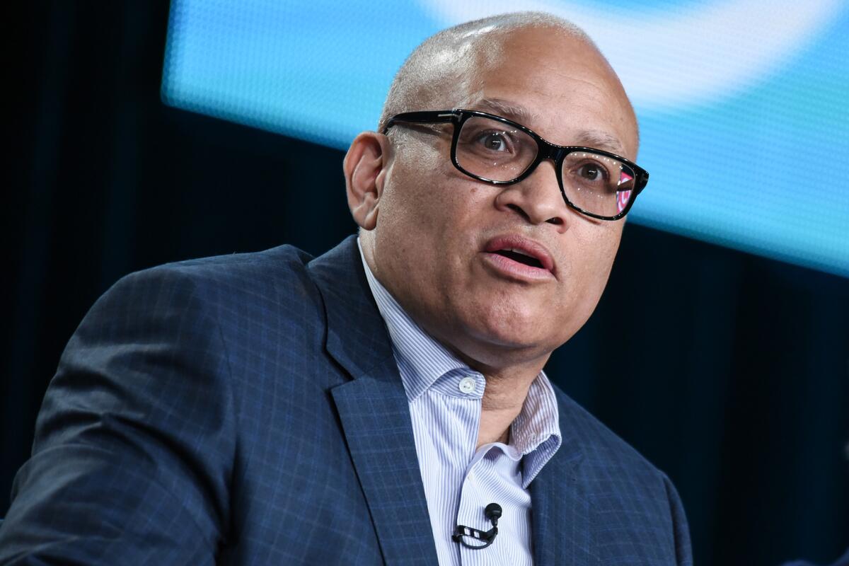 Larry Wilmore speaks at the Viacom 2015 Winter Television Critics Assn. press tour in Pasadena.