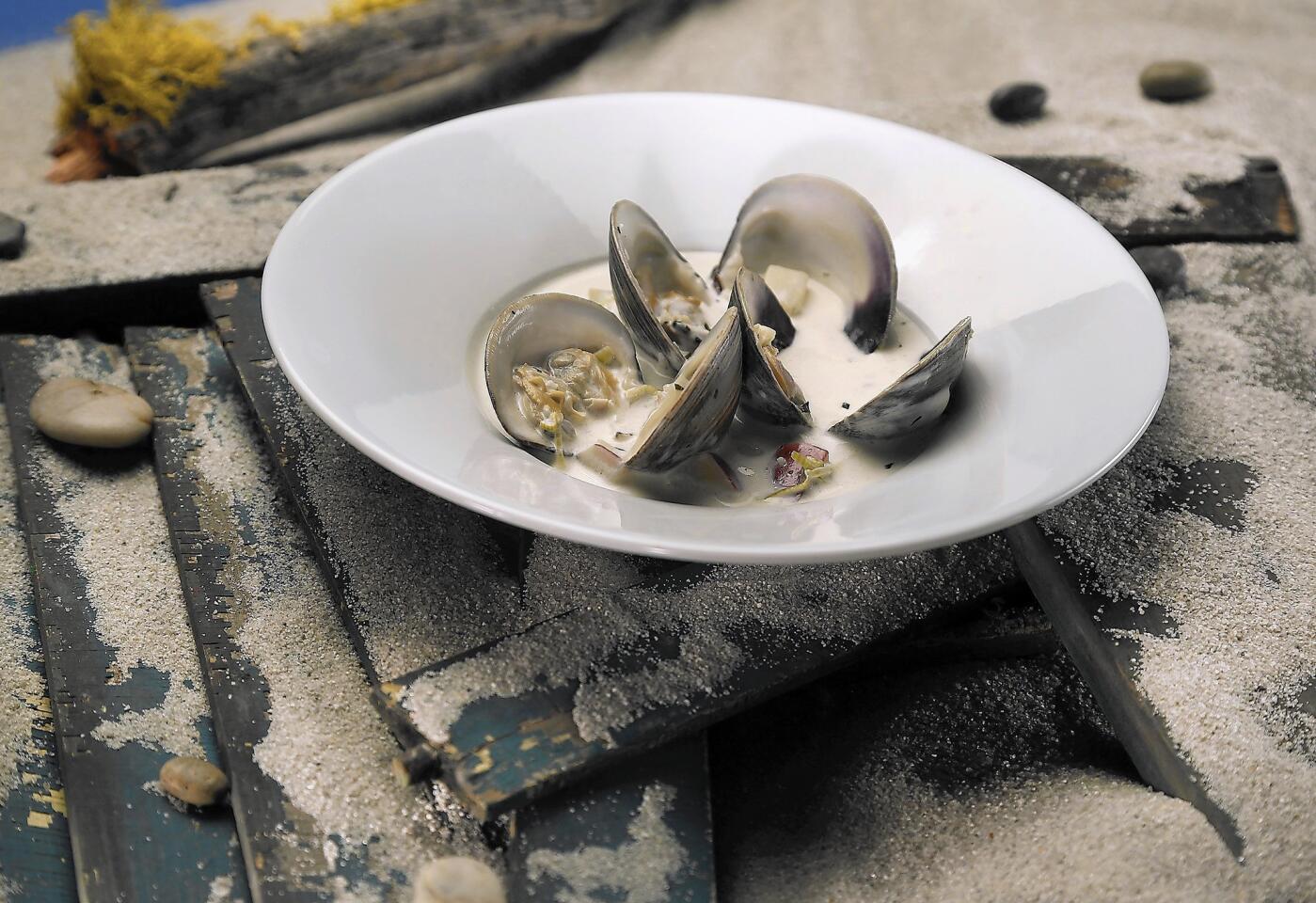 Fins Coastal Cuisine's clam chowder