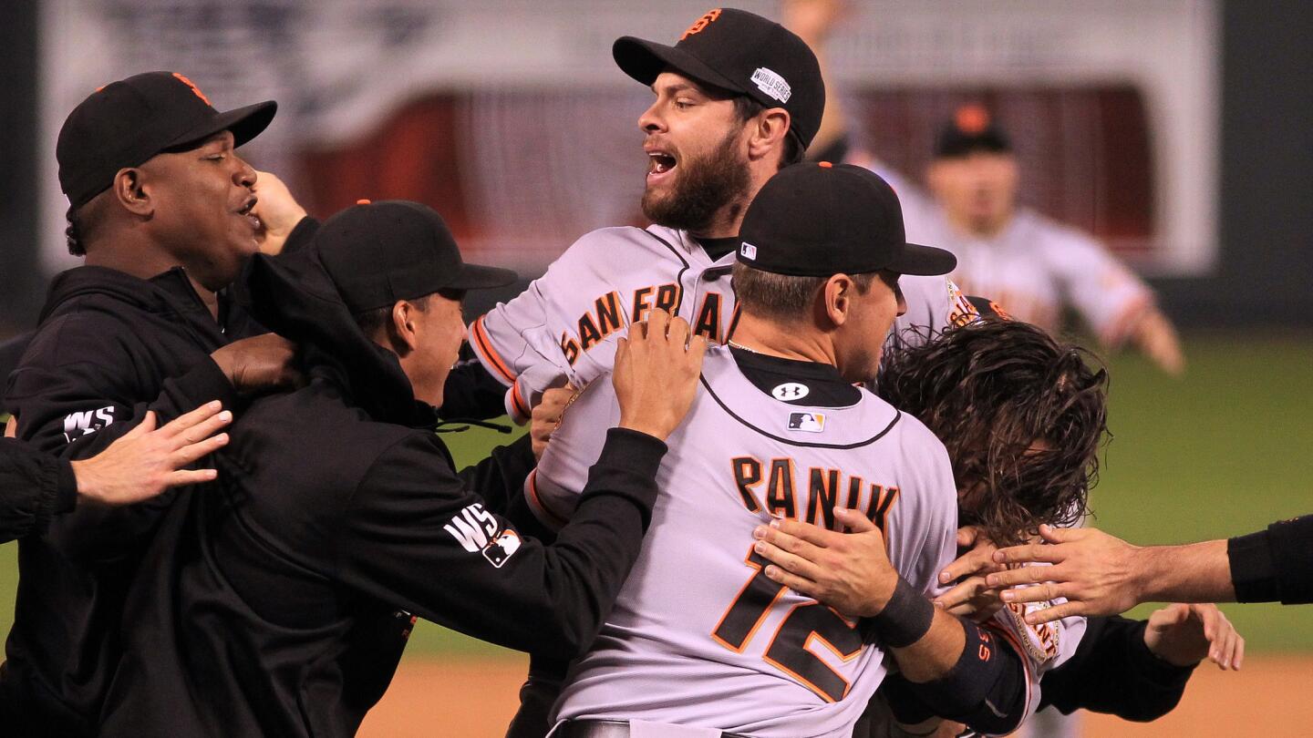 San Francisco Giants celebrate