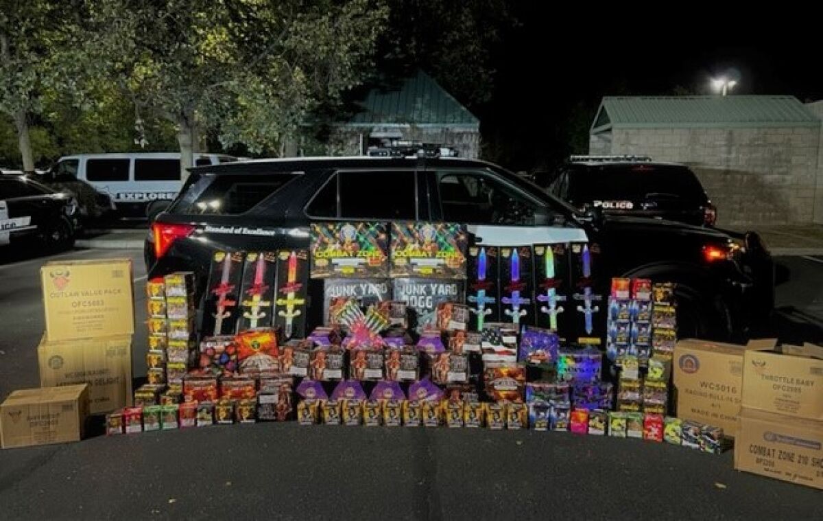 Since May 24, Costa Mesa police have seized more than 600 pounds of illegal fireworks being sold online.