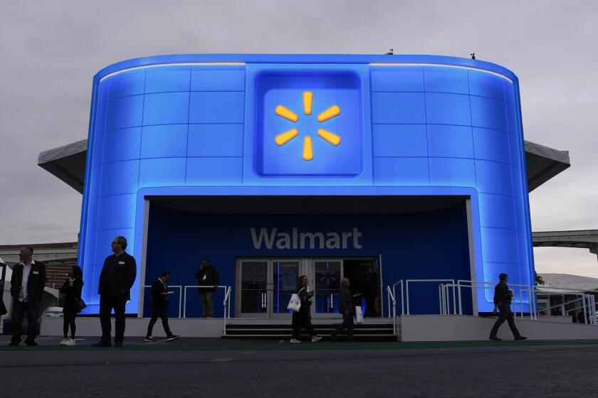 El puesto de Walmart en una feria tecnológica en Las Vegas el 9 de enero del 2024. (Foto AP /John Locher)