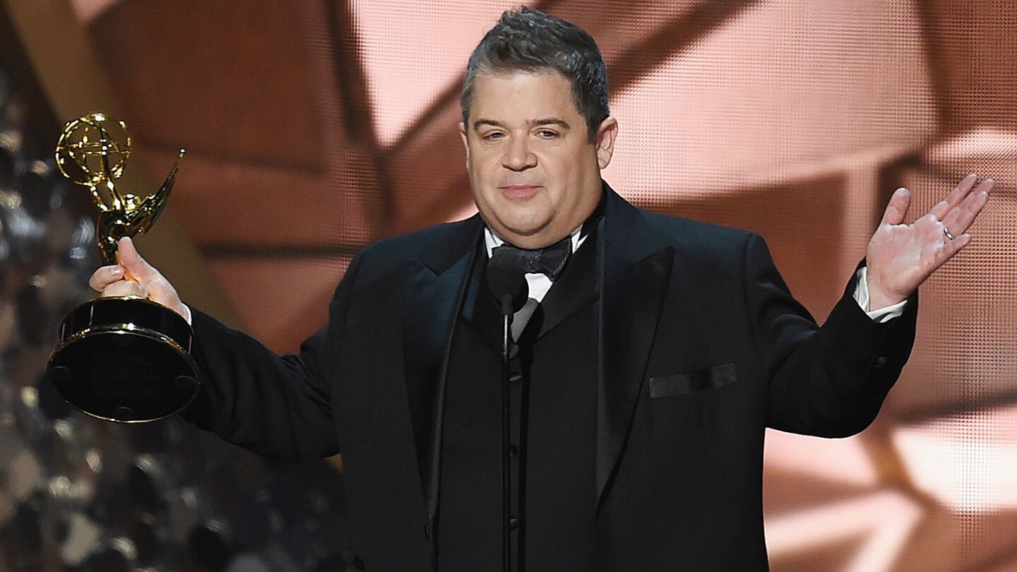 Patton Oswalt accepts the award for writing for a variety special for "Patton Oswalt: Talking for Clapping."