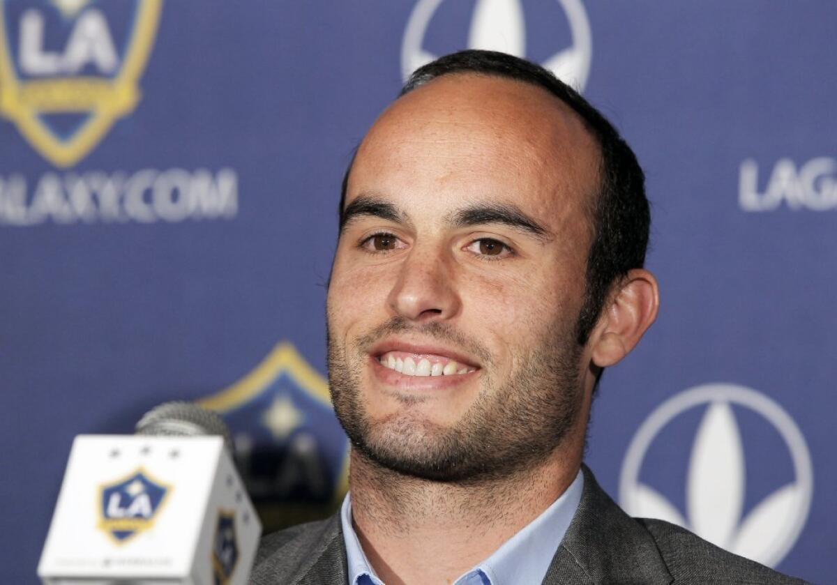 Landon Donovan might not be able to play for the Galaxy on Saturday because of a sore ankle.