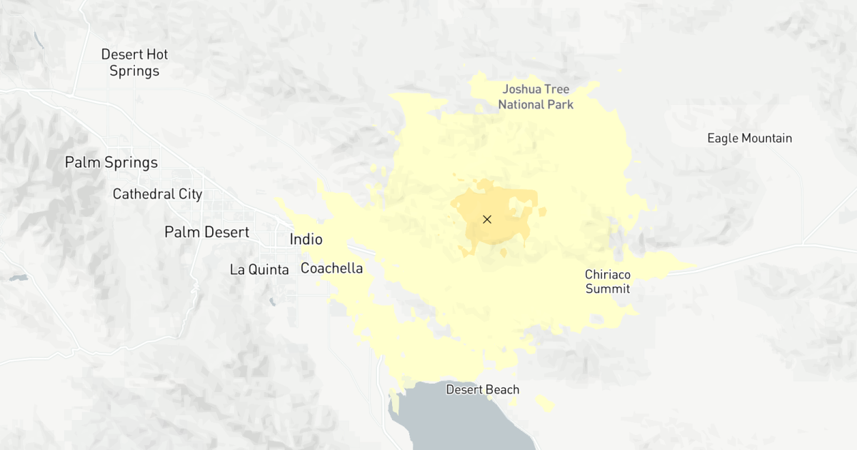 3.6 earthquake hits near Coachella, California.
