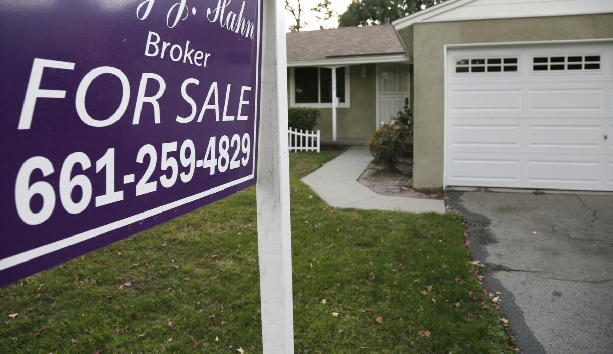 After years of boom and bust, home prices and sales in Southern California are now responding to the very thing they should: job and income growth, not loose lending standards or investors, economists and real estate analysts say. Above, a home for sale in L.A. this month.