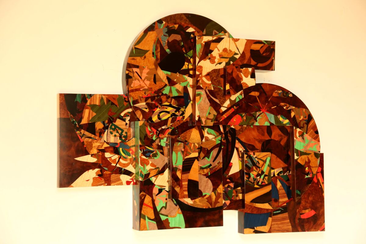 A wall sculpture.