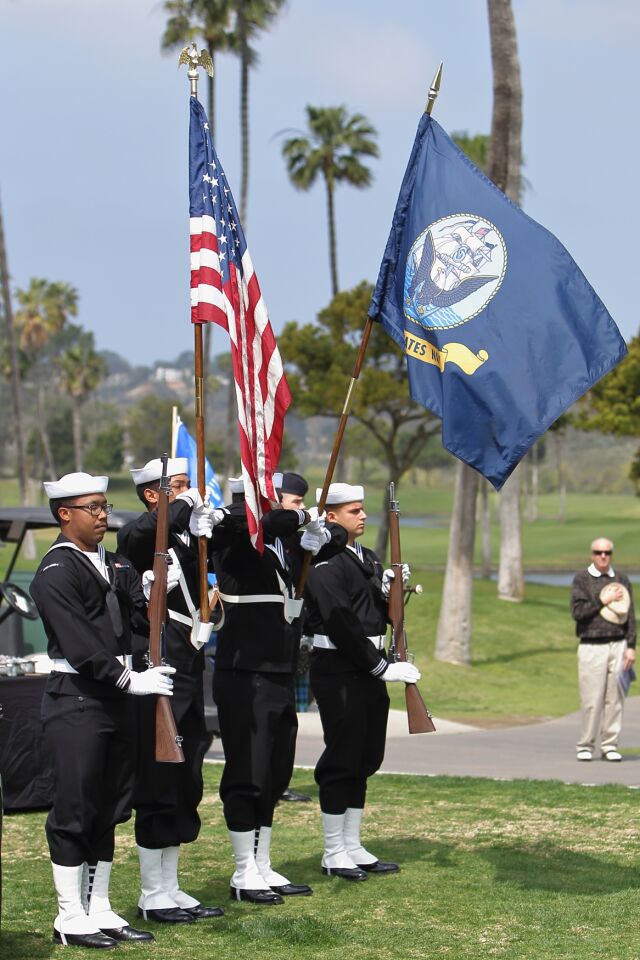 Color guard from the Naval Base Point Loma