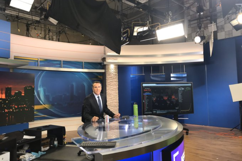 Carlo Cecchetto co-anchors the evening news at KFMB alongside Barbara Lee Edwards. On typical weeknights, there could be as many as 21 people going in and out of the newsroom, but he wrote this Op-Ed as the only person inside.