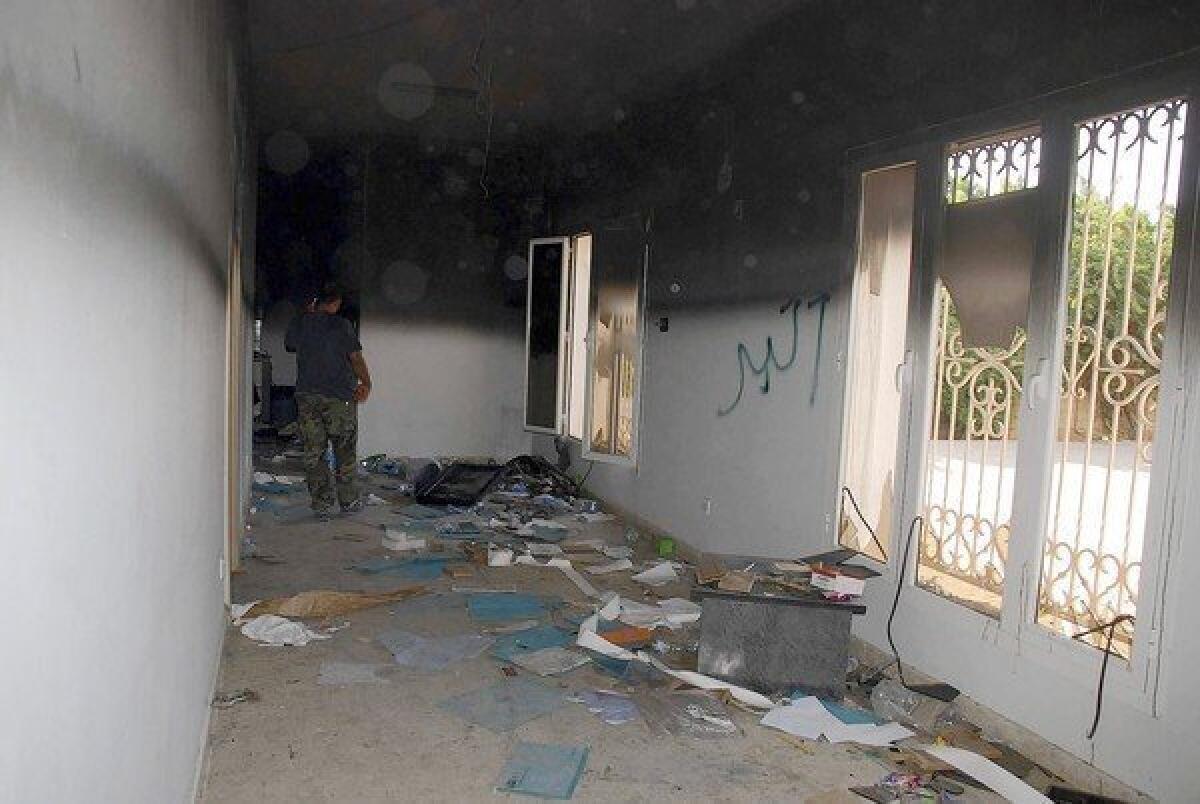 The U.S. Consulate in Benghazi, Libya, the a day after the Sept. 11 attacks that killed the ambassador and three other Americans.