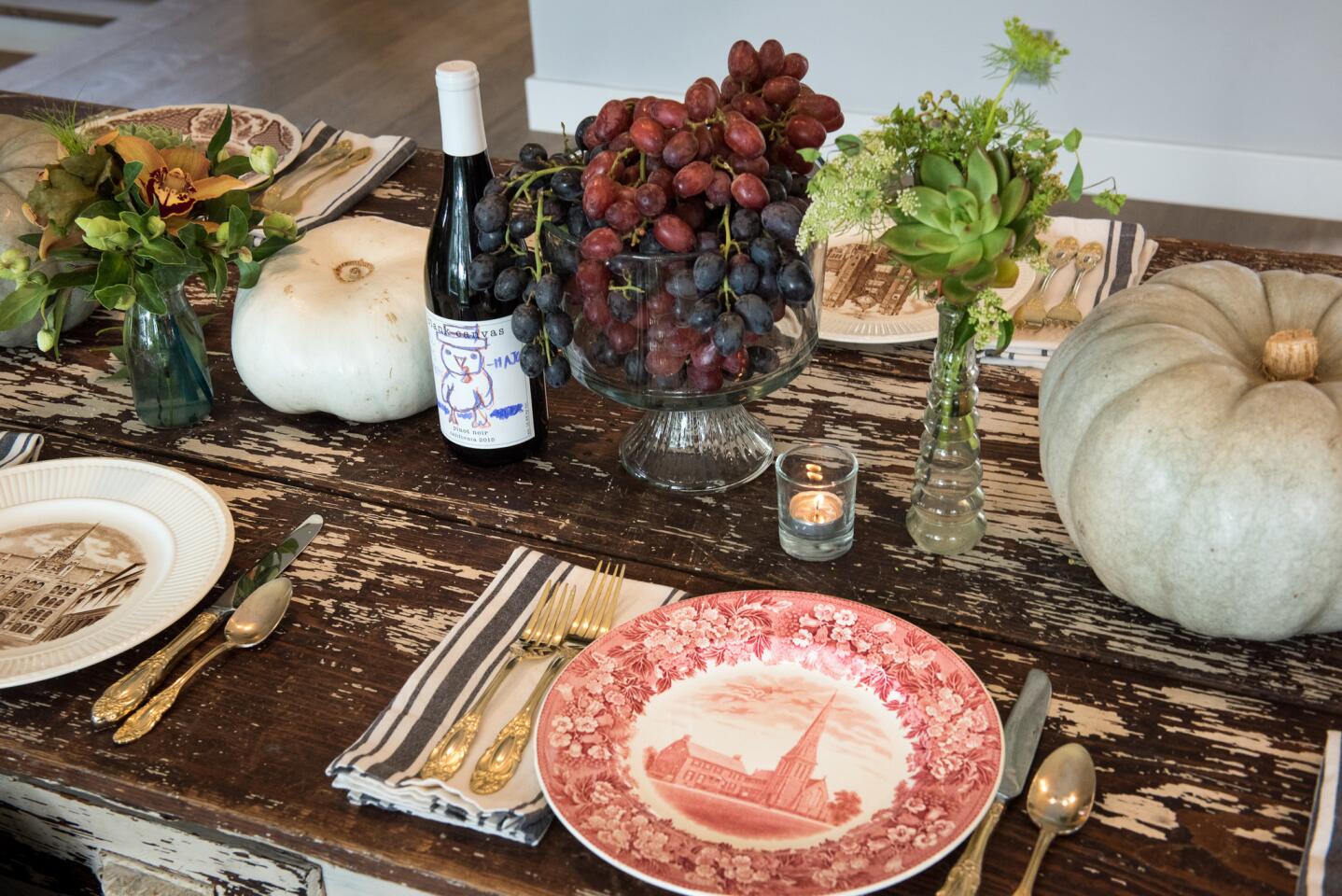 Thanksgiving tablescaping in the home of Robert and Cortney Novogratz.