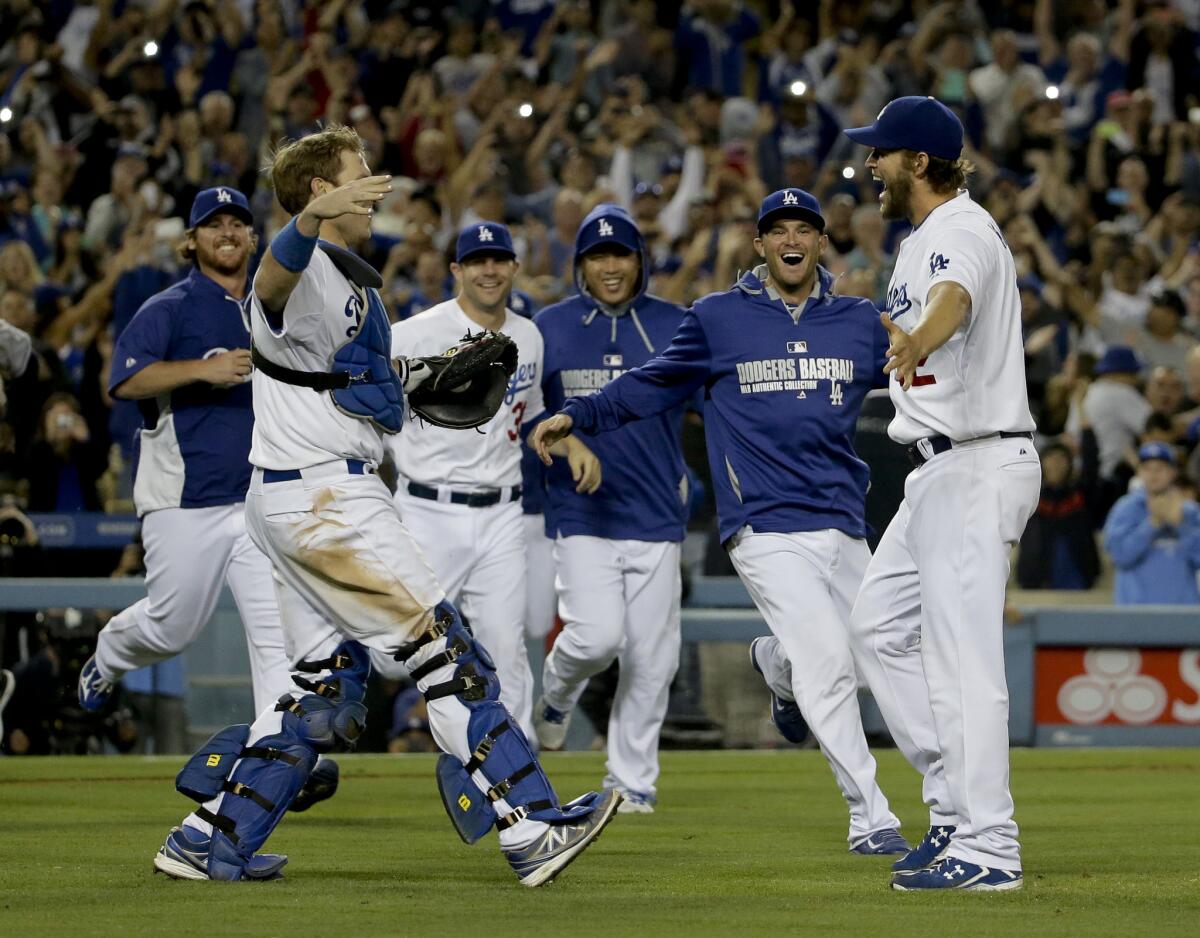 Local fans will get to see events like Los Angeles Dodgers starting pitcher Clayton Kershaw and teammates celebrating his no hitter against the Colorado Rockies in 2014.