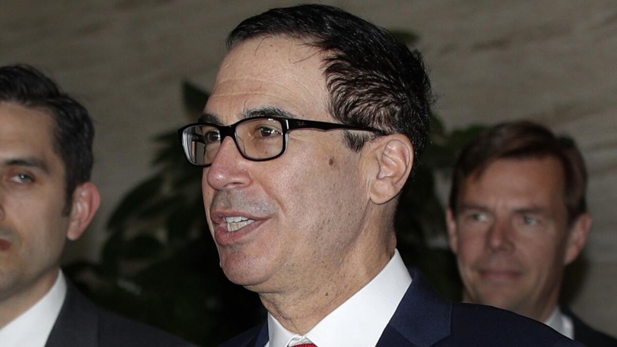 Treasury Secretary Steven T. Mnuchin wrote that the request from the House Ways and Means Committee “lacks a legitimate legislative purpose.”