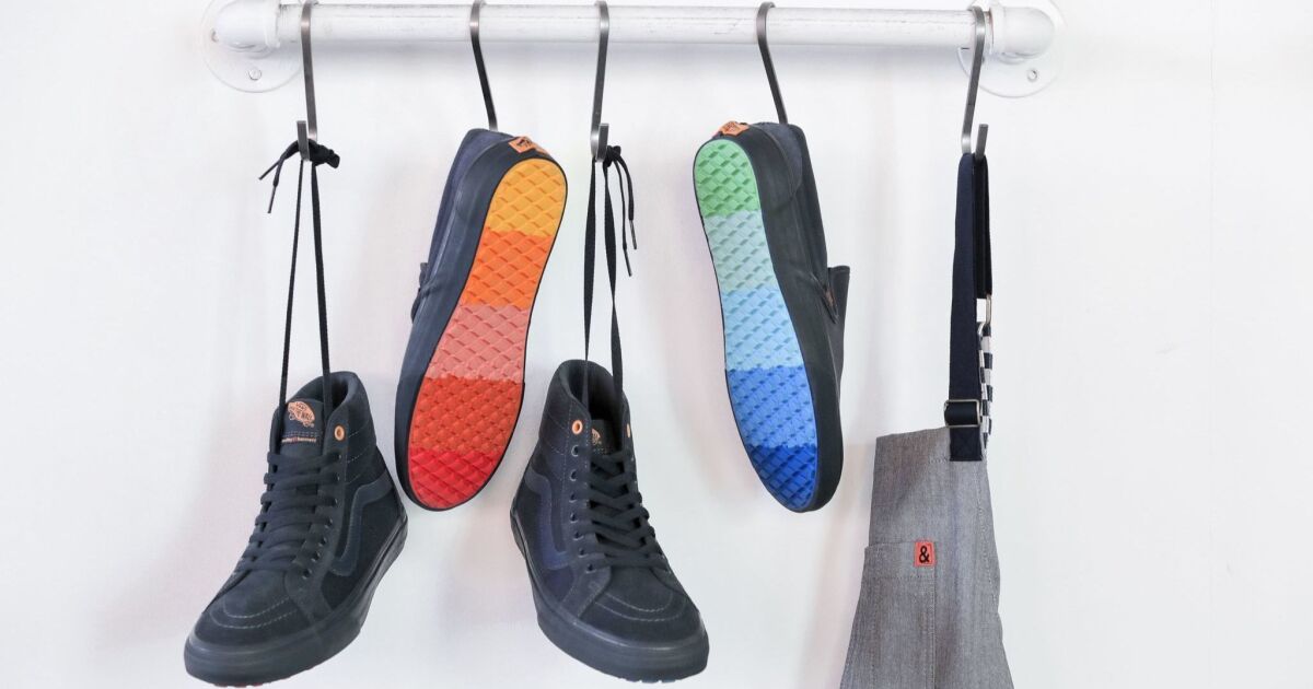 Vans and local chefwear label Hedley & Bennett cook up a rainbow-soled ...