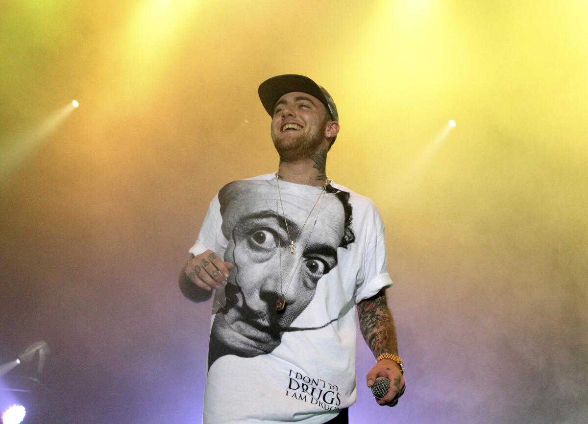 Mac Miller performs in Philadelphia in 2013