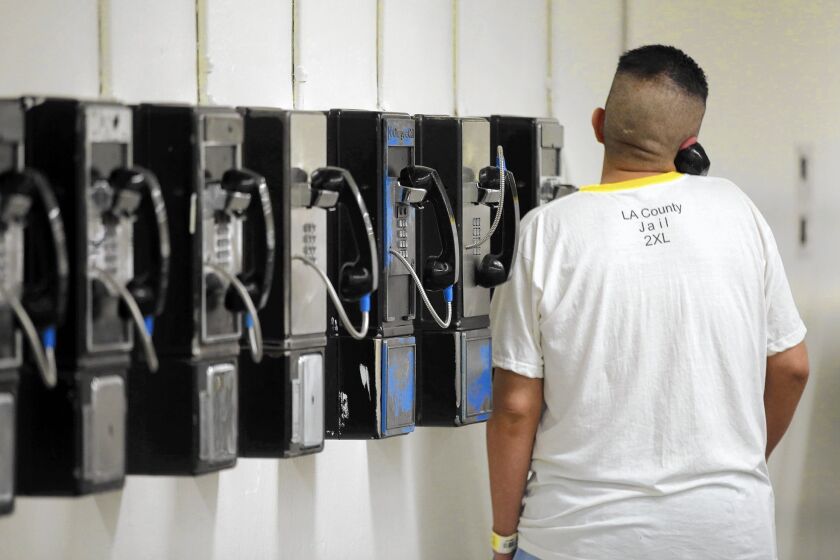 A lawsuit against Los Angeles County and several nearby counties alleges that the fees for inmate phone calls are "grossly unfair and excessive."