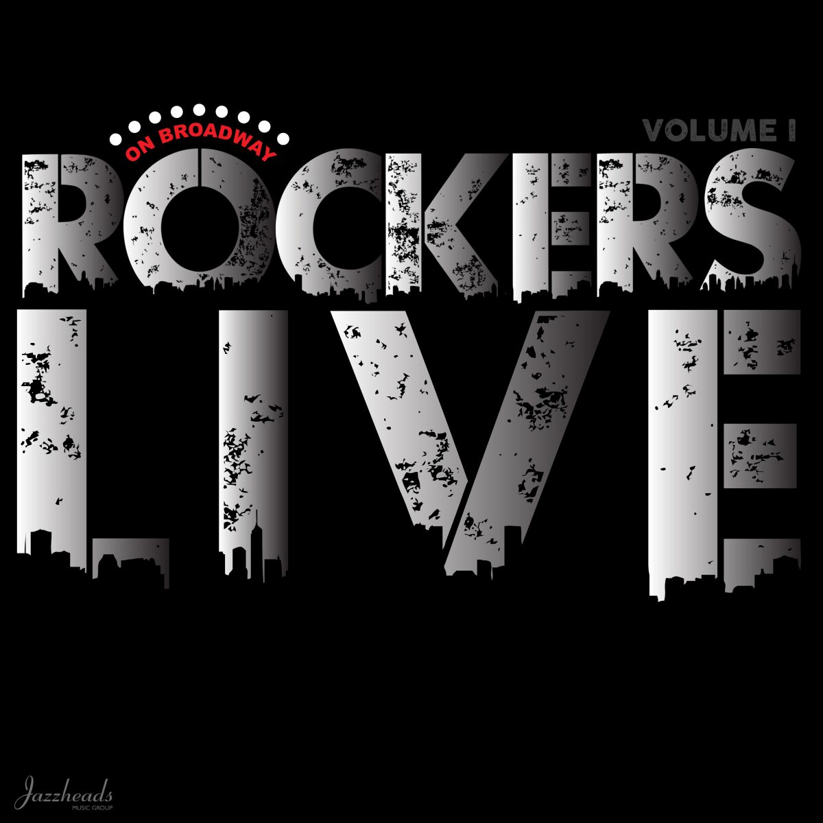 This cover image released by R.O.B. Records/Jazzheads Inc. shows “Rockers On Broadway: Live” a collection of live performances by Tony- and Grammy Award-nominated artists. (R.O.B. Records/Jazzheads Inc. via AP)