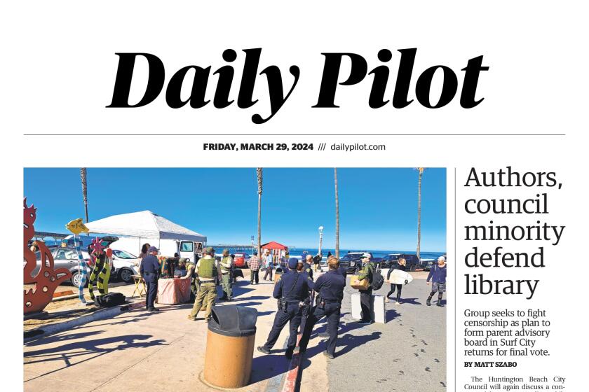 Front page of the Daily Pilot e-newspaper for Friday, March 29, 2024.
