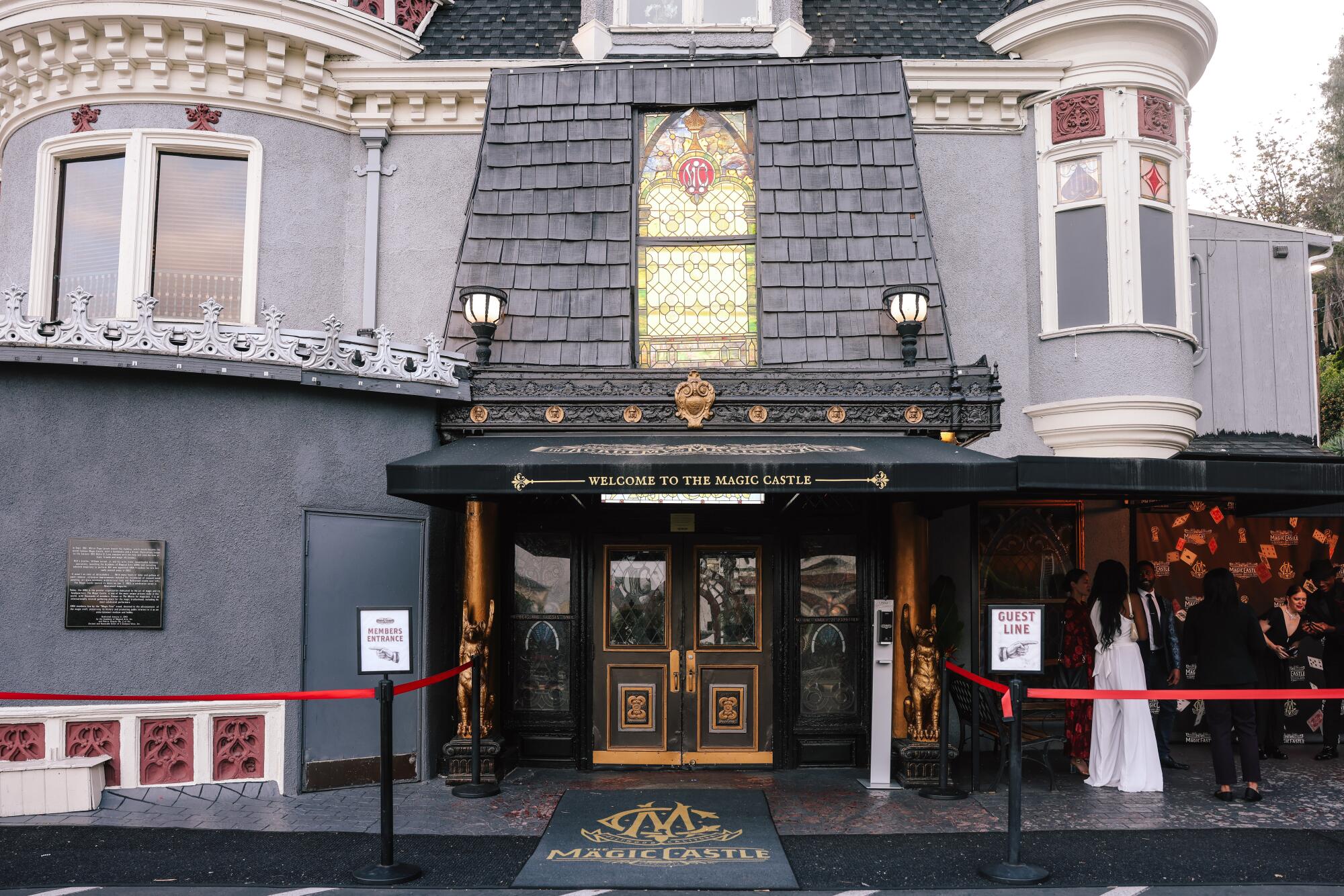 The entrance to the Magic Castle in Hollywood.