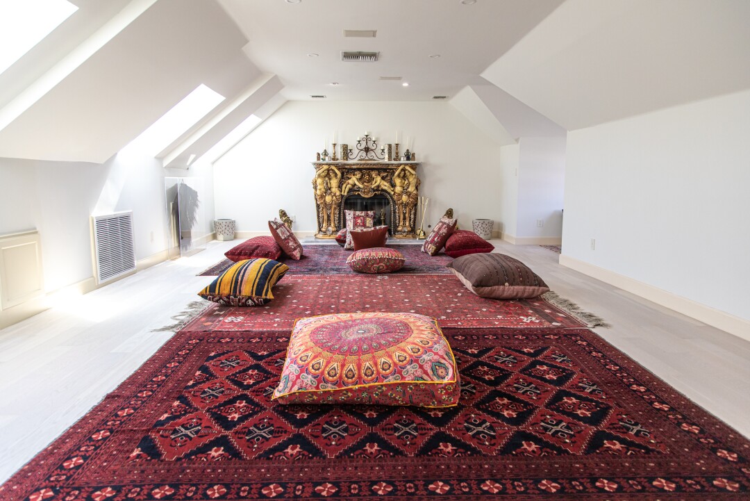  This room was used for meditation at Crown Manor in Coronado.