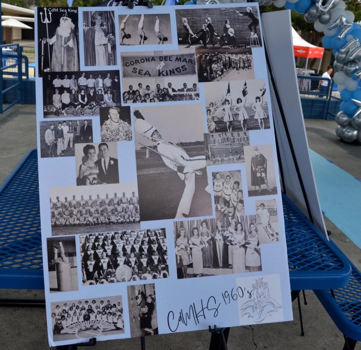 An Alumni Pavilion with photo boards was displayed at CdM High School's 60th anniversary jubilee.