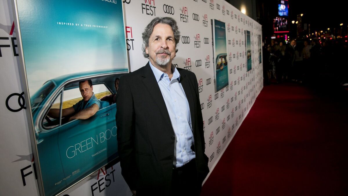 Director Peter Farrelly is photographed on the red carpet of "Green Book" at AFI Fest 2018.