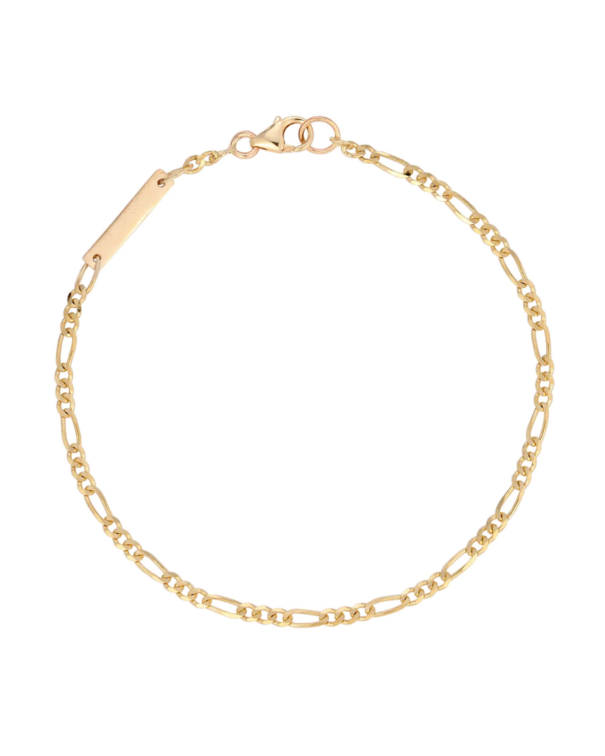An engraved bar bracelet by Starling Fine Jewelry