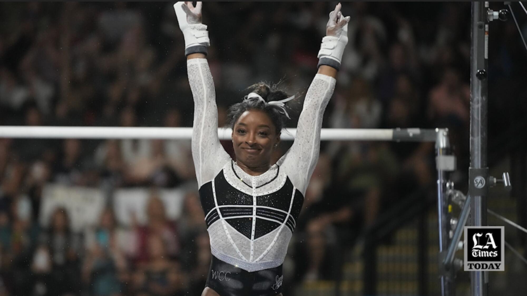 LA Times Today What Simone Biles’ comeback means for gymnastics — and