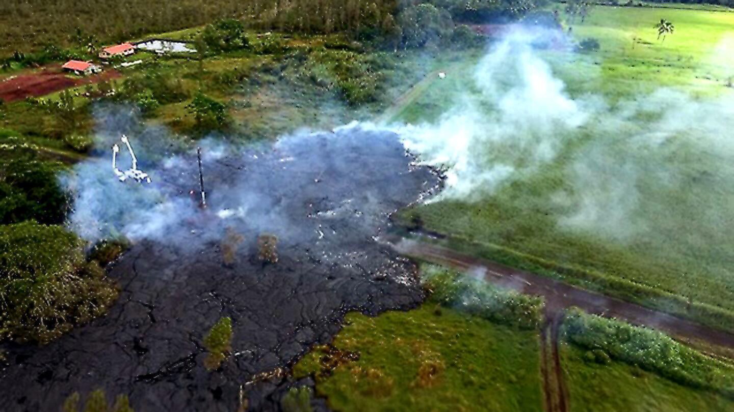 Lava flow from Kilauea volcano